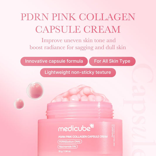 Medicube - PDRN Pink Collagen Capsule Cream.