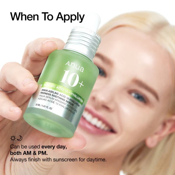 Anua - Azelaic Acid 10-Hyaluron Redness Soothing Serum.