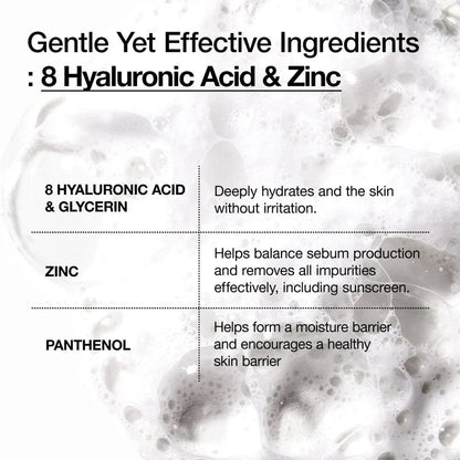Anua - 8 Hyaluronic Acid Hydrating Gentle Foaming Cleanser