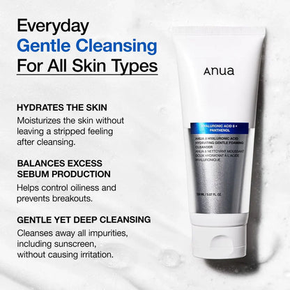 Anua - 8 Hyaluronic Acid Hydrating Gentle Foaming Cleanser
