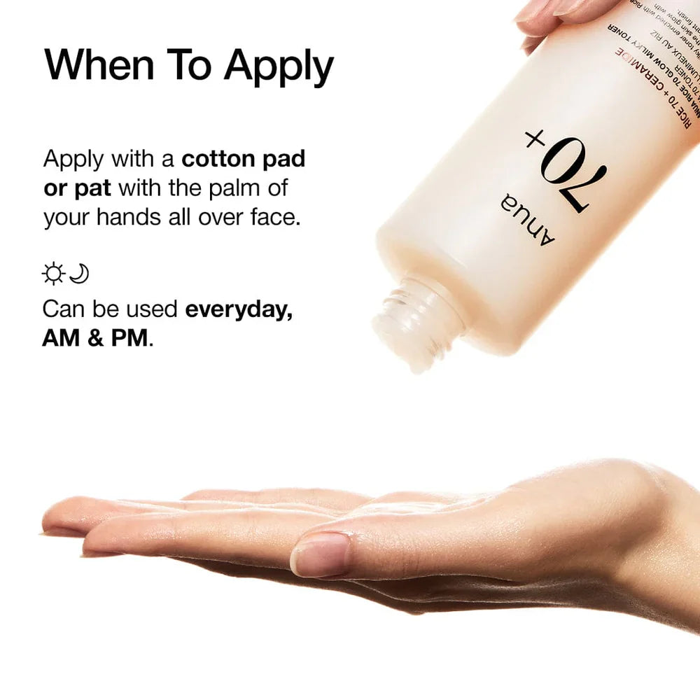 Anua - Rice 70 Glow Milky Toner.