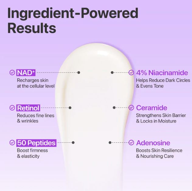 Numbuzin No. 9+ NAD+ Retinol Volumetox Eye Cream.